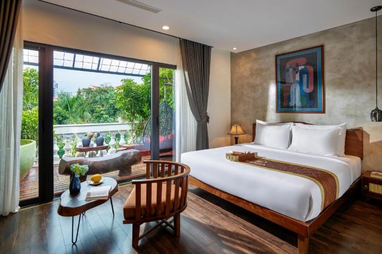 Phòng nghỉ đầy phong cách cho bạn nhiều góc sống ảo cực đỉnh tại khách sạn Hạ Long này.