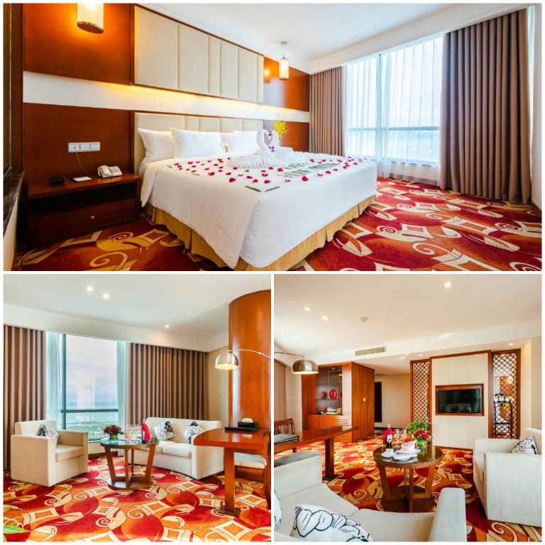 Phòng nghỉ là điểm nhấn nổi bật nhất của khách sạn Hạ Long 5 sao này. 