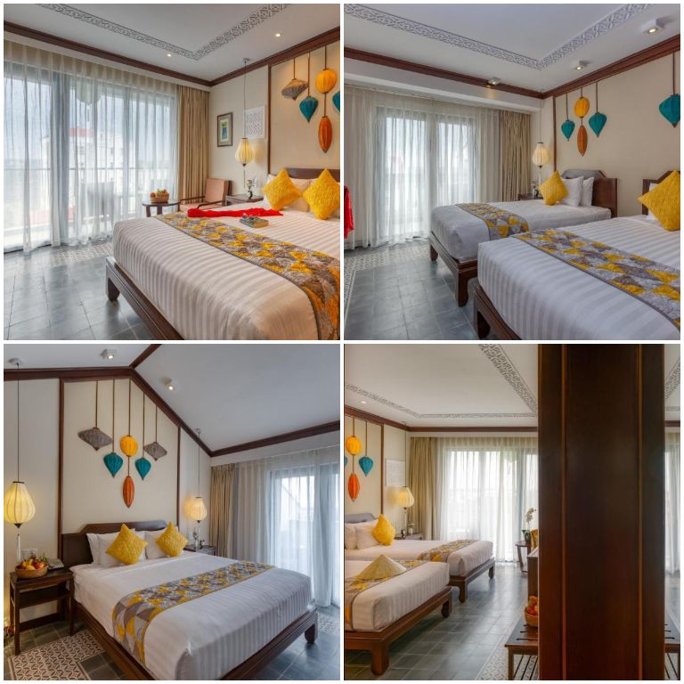 Cozy Savvy Boutique Hotel Hoi An với hệ thống phòng đặc sắc mang một không gian màu tươi sáng và cách decor chi tiết phố cổ. 