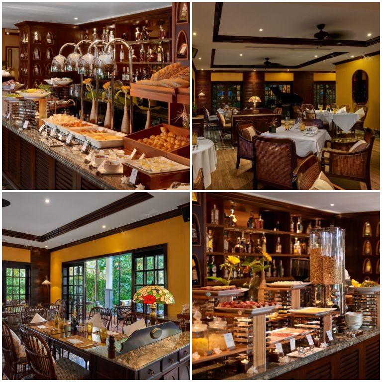La Siesta Hoi An sở hữu 2 nhà hàng mang lối thiết kế đậm chất Châu Âu cổ điển với nội thất đa phần là tre lứa thủ công. 
