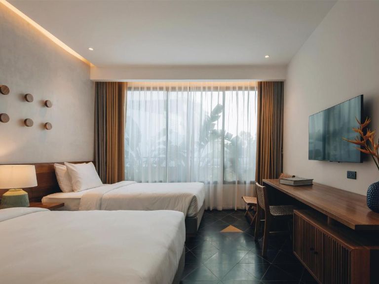 Phòng Superior tại Khách Sạn Le Mint Quy Nhơn được thiết kế với sự tập trung vào sự thoải mái và tiện nghi. 
