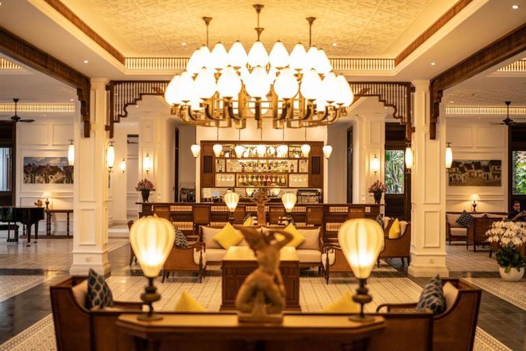 Khách sạn The Anam Mui Ne được lấy cảm hứng từ những ngôi nhà cổ Đông Dương và những nét thiết kế đậm chất Chăm Pa. 
