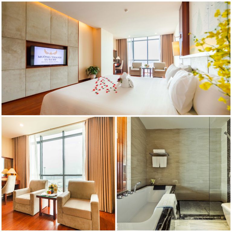 Phòng Deluxe là phân hạng phòng được ưa dùng nhiều nhất tại Khách sạn Mường Thanh Luxury Quảng Ninh. 