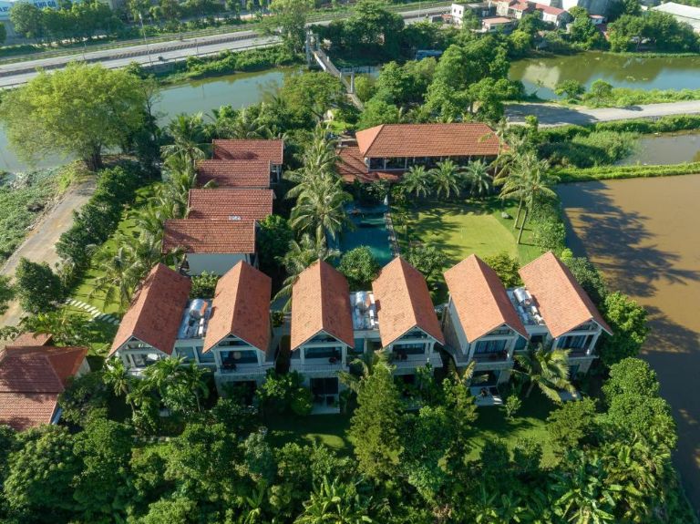 Coco Island Villa & Hotel mang đến không gian nghỉ dưỡng đậm chất nông thôn Việt Nam (nguồn: Booking.com).