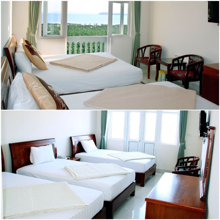 Khách sạn có hạng phòng đa dạng dành cho các nhóm khách 2 người, 3 người với đầy đủ tiện nghi. 