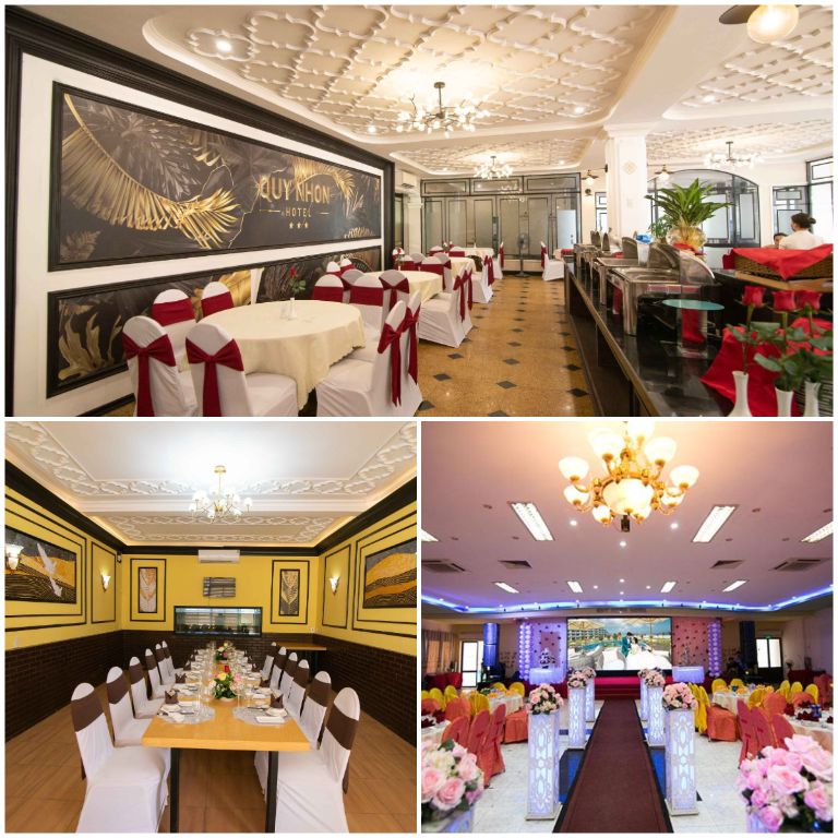 Khách sạn Quy Nhơn có sẵn các phòng hội nghị với sức chứa đa dạng, từ các phòng nhỏ đến các phòng lớn cho hội nghị. 
