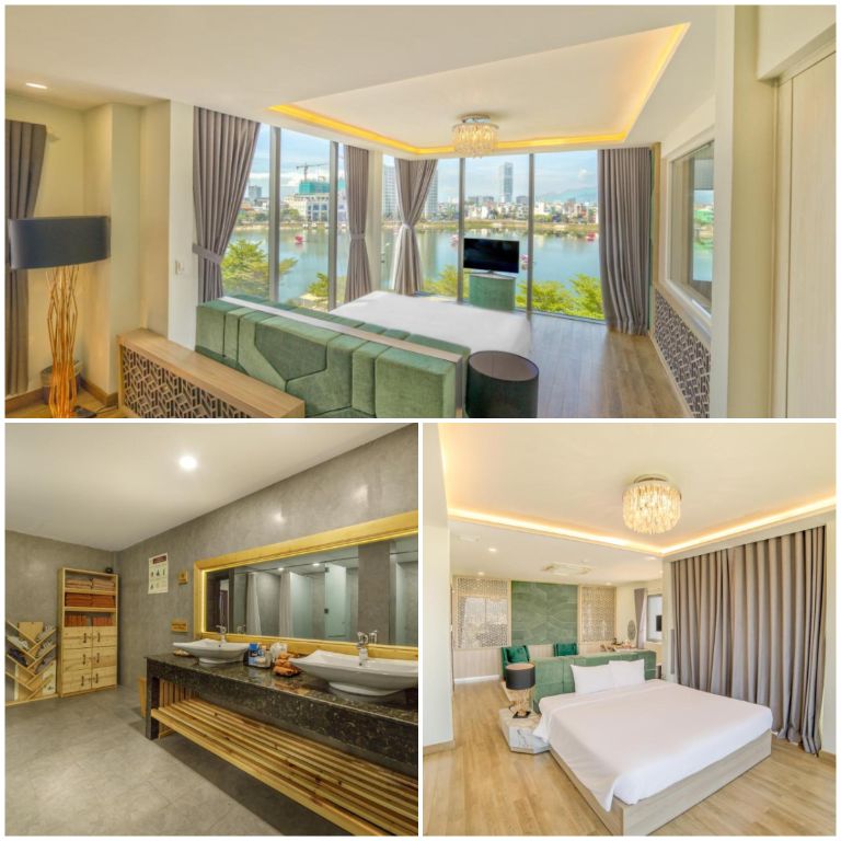 Các phòng nghỉ của khách sạn Quy Nhơn 3 sao này đều mang phong cách thiết kế trẻ trung, sang chảnh. 