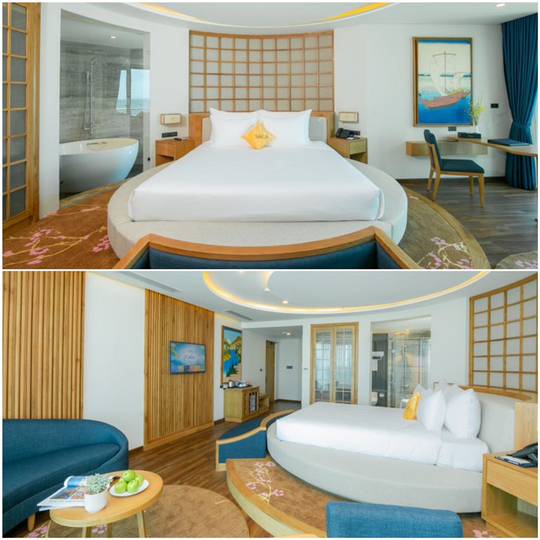 Du khách cực kỳ hài lòng với cơ sở vật chất được trang bị tại phòng Sala Suite của Sala Danang Beach Hotel.