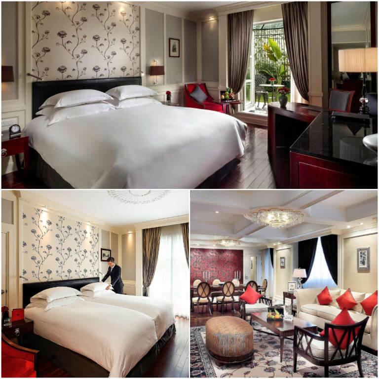 Phòng ngủ mang thiết kế mở ấn tượng, được phân chia khu vực khách và nghỉ riêng tư.