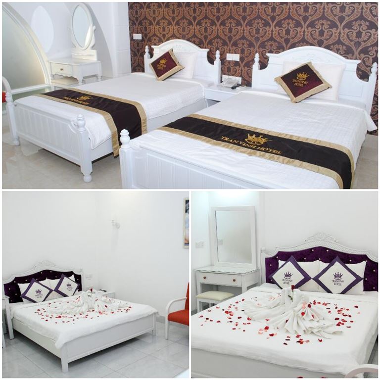 Khách sạn Bạc Liêu Trần Vinh Hotel cung cấp cho du khách nhiều loại phòng nghỉ chất lượng, thiết kế đẹp. 