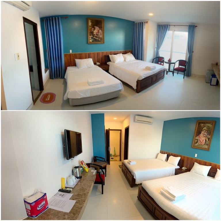 Khách sạn Tân Thái Dương cung cấp đa dạng các loại phòng cho các nhóm khách 2 - 4 người lưu trú. 
