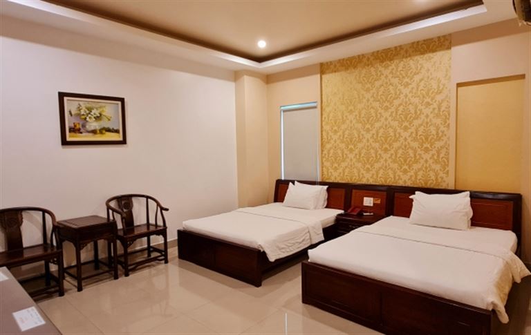 Hạng phòng hai giường được phân thành hai loại, đây là không gian thoải mái, rộng rãi cho 2 - 3 người lưu trú. 