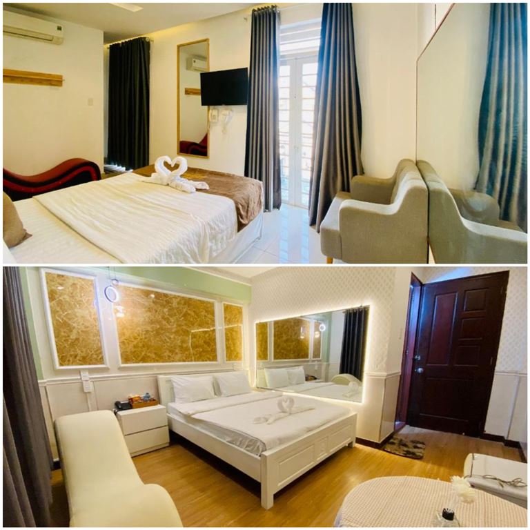 Khách sạn SaiGon Rose Hotel cung cấp đa dạng các hạng phòng được thiết kế và bài trí nội thất theo những phong cách khác nhau.