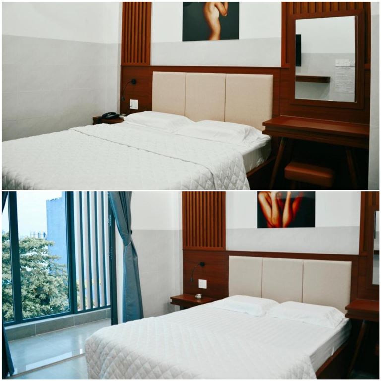 Khách sạn sở hữu hạng phòng Deluxe dành cho nhóm khách hai người được thiết kế đơn giản nhưng sang trọng. 