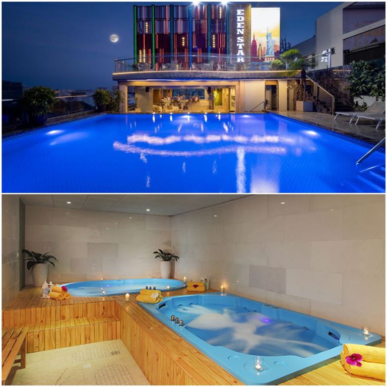  khách sạn Quận 1 Sài Gòn Eden cung cấp trung tâm spa và hồ bơi thiết kế độc đáo, chăm sóc sức khỏe tót cho du khách. 