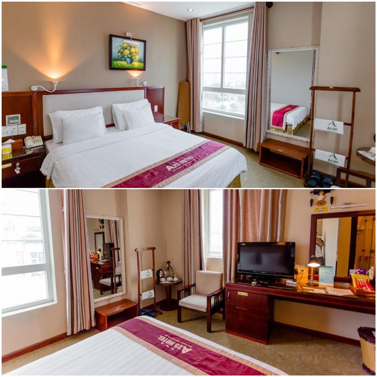 Khách sạn A25 Hotel sở hữu hệ thống phòng nghỉ được đồng bộ theo phong cách tối giản, hiện đại và trang bị đầy đủ tiện nghi. 