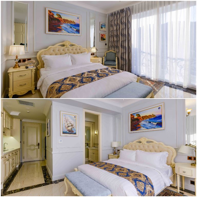 Hạng căn hộ Condo Deluxe tại Lan Rừng Phước Hải Resort phù hợp với các gia đình 2 người lớn và 2 trẻ em. 