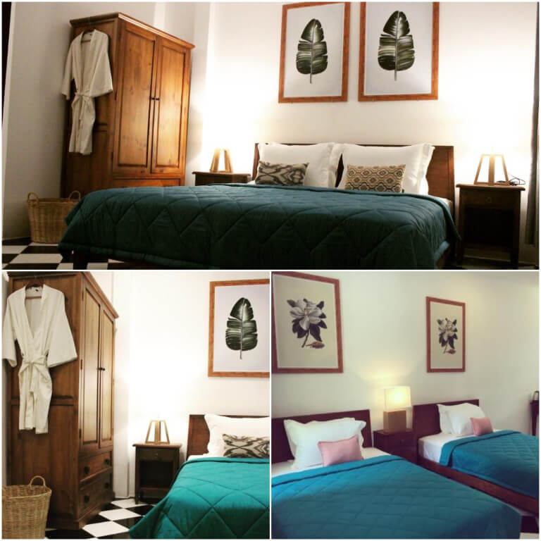 Phòng ngủ được sử dụng lối decor đơn giản, truyền thống.