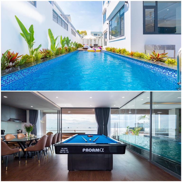 Palm Villa Vũng Tàu cung cấp đa dạng tiện ích giải trí bao gồm hồ bơi ngoài trời, bàn bi-a cao cấp miễn phí. 