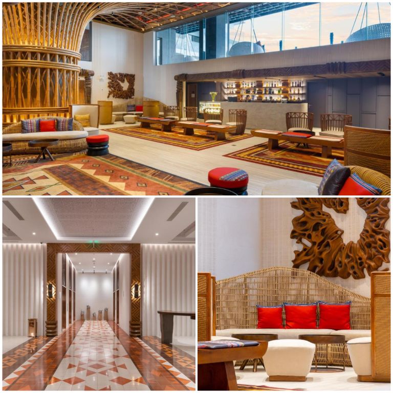Những chi tiết mang đậm màu sắc Tây Nguyên có tại Apec Mandala Hotel Phú Yên. 