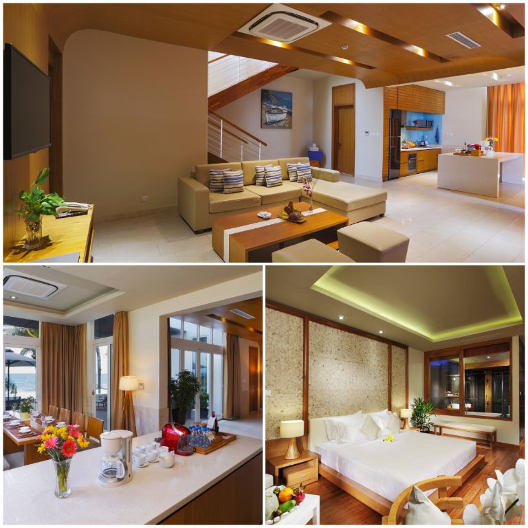 Thiết kế phòng là điểm sáng giá nhất tại The Ocean Front Villa. 