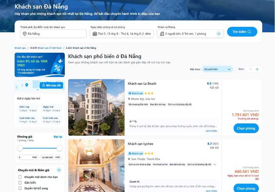 Đặt vé qua traveloka
